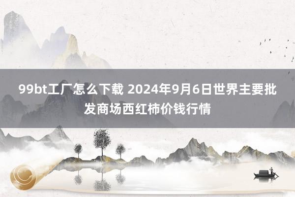 99bt工厂怎么下载 2024年9月6日世界主要批发商场西红柿价钱行情