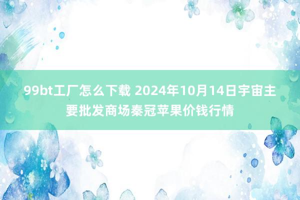 99bt工厂怎么下载 2024年10月14日宇宙主要批发商场秦冠苹果价钱行情