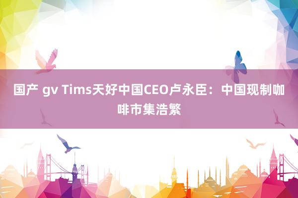 国产 gv Tims天好中国CEO卢永臣：中国现制咖啡市集浩繁