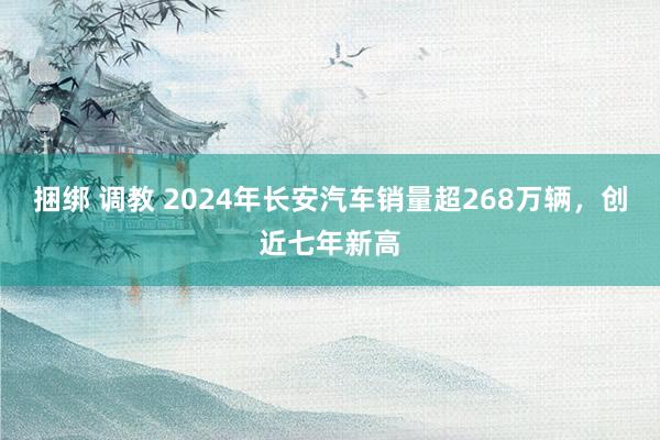 捆绑 调教 2024年长安汽车销量超268万辆，创近七年新高