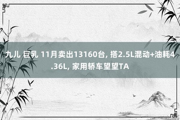 九儿 巨乳 11月卖出13160台， 搭2.5L混动+油耗4.36L， 家用轿车望望TA