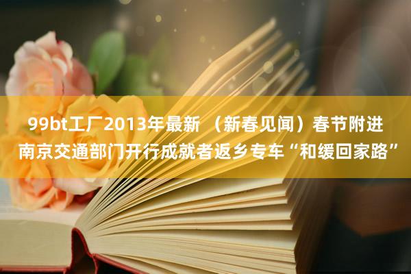 99bt工厂2013年最新 （新春见闻）春节附进 南京交通部门开行成就者返乡专车“和缓回家路”