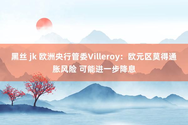黑丝 jk 欧洲央行管委Villeroy：欧元区莫得通胀风险 可能进一步降息